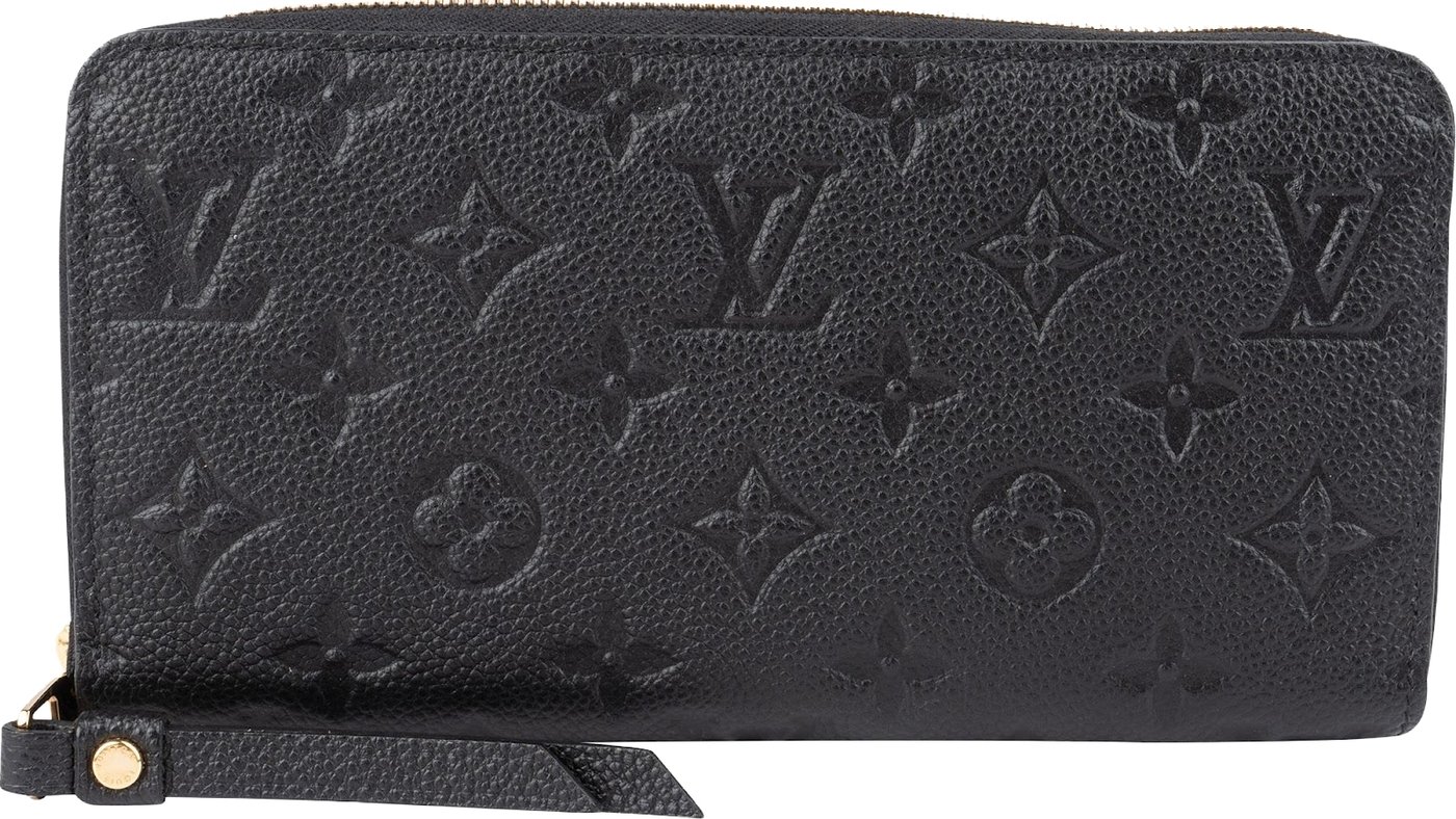 Louis Vuitton Leather Monogram Empreinte Zippy Wallet