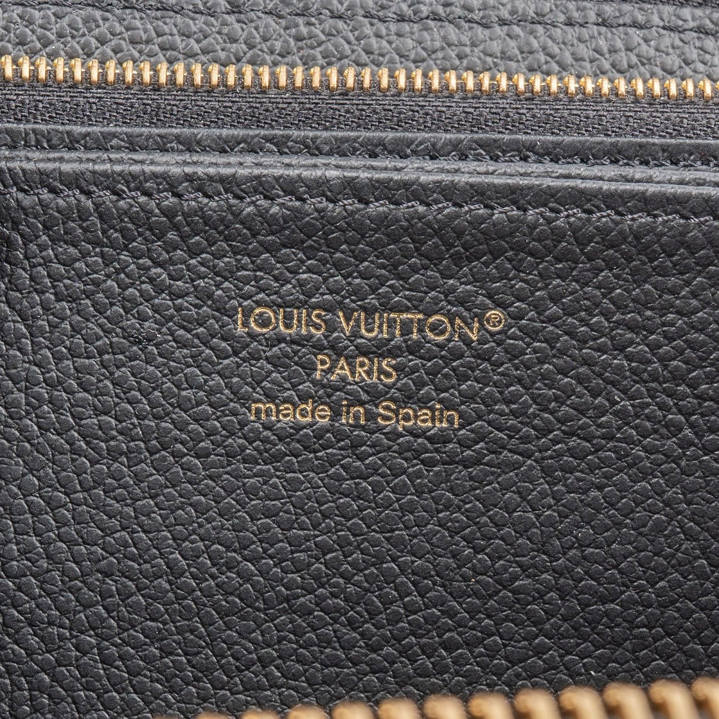 Louis Vuitton Leather Monogram Empreinte Zippy Wallet