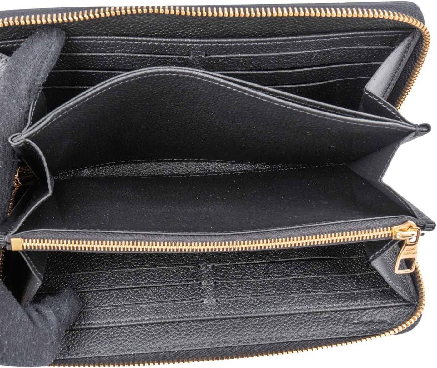 Louis Vuitton Leather Monogram Empreinte Zippy Wallet