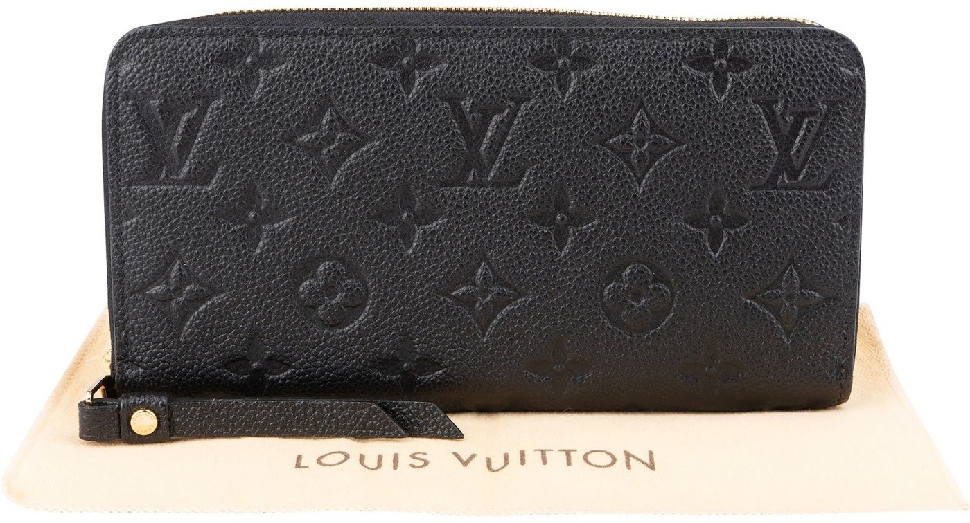 Louis Vuitton Leather Monogram Empreinte Zippy Wallet