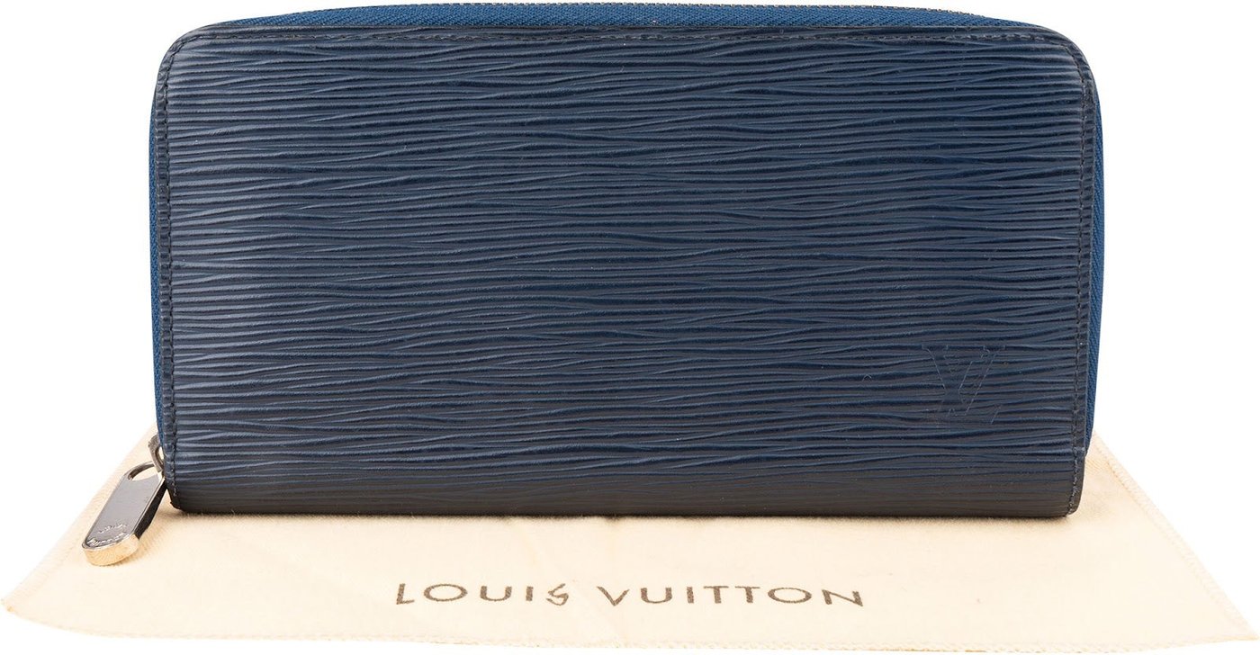 Louis Vuitton Blue Epi Leather Zippy Wallet