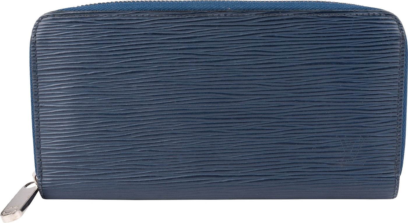 Louis Vuitton Blue Epi Leather Zippy Wallet
