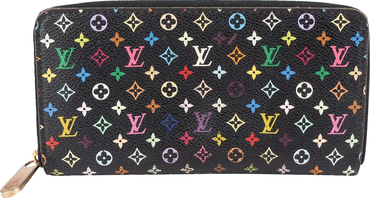 Louis Vuitton Canvas Monogram Multicolor Zippy Wallet