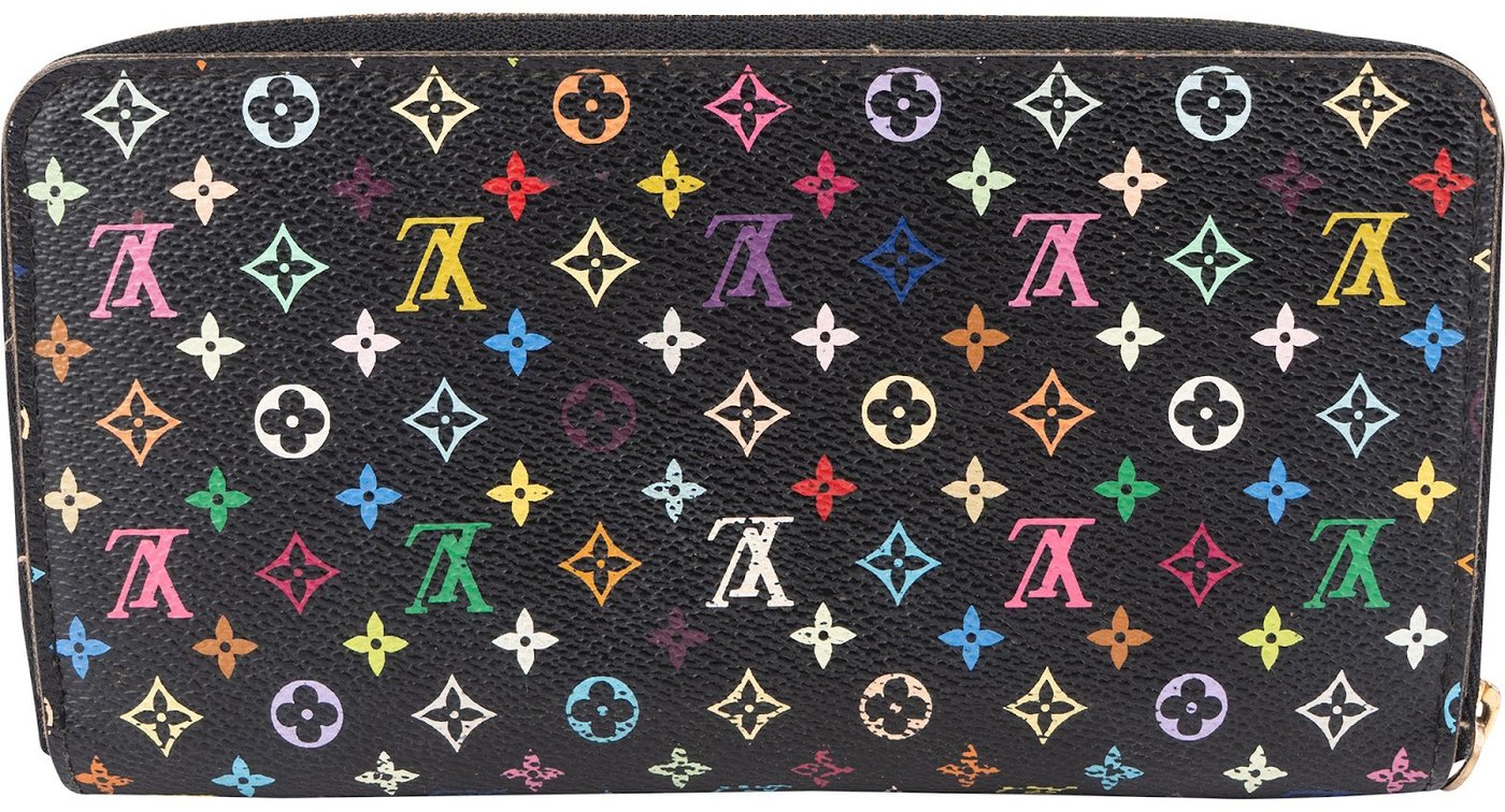 Louis Vuitton Canvas Monogram Multicolor Zippy Wallet