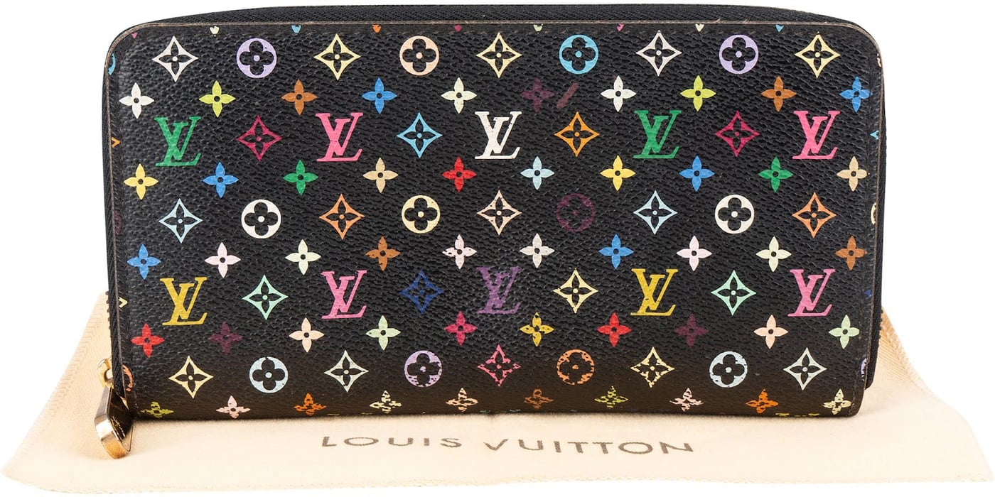 Louis Vuitton Canvas Monogram Multicolor Zippy Wallet