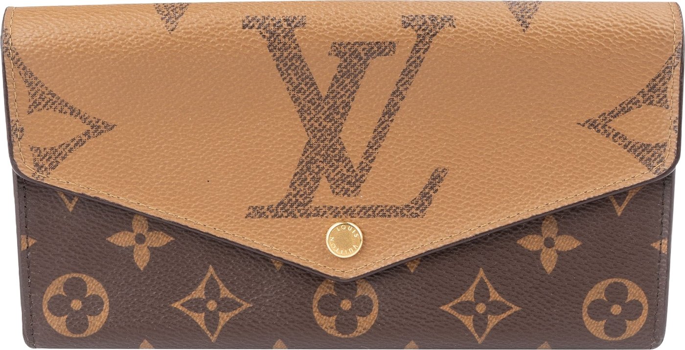 Louis Vuitton Canvas Monogram Giant Reverse Sarah Wallet
