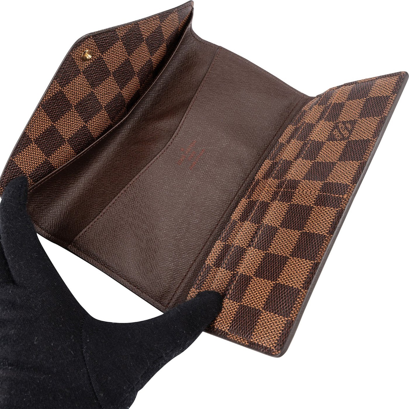 Louis Vuitton Monogram Damier Ebene Canvas NM Sarah Wallet