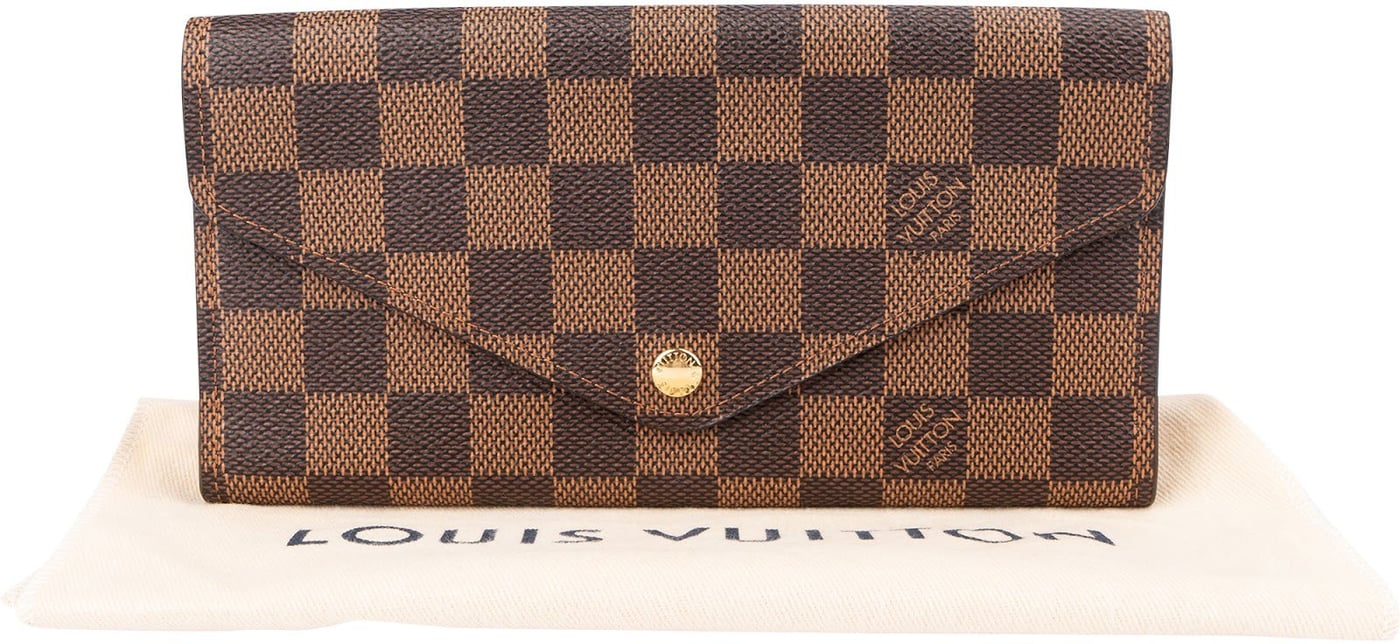 Louis Vuitton Monogram Damier Ebene Canvas NM Sarah Wallet