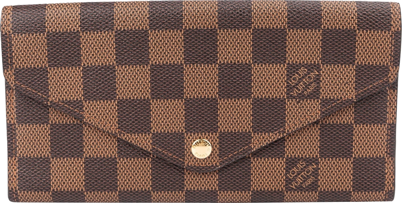 Louis Vuitton Monogram Damier Ebene Canvas NM Sarah Wallet