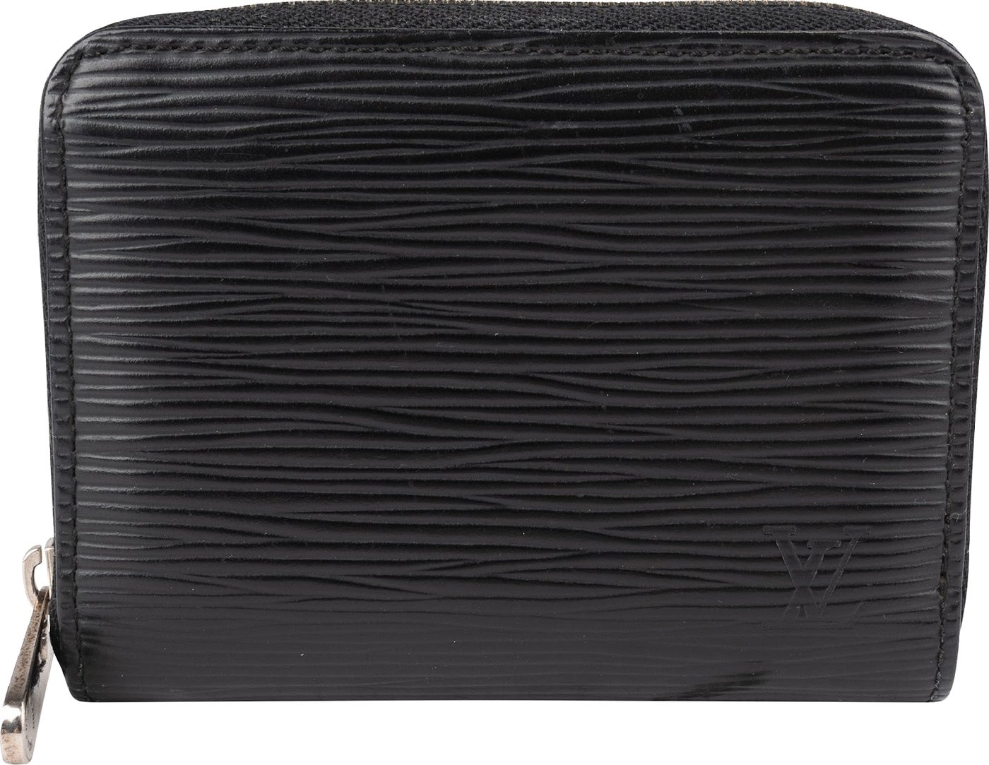 Louis Vuitton Noir Epi Leather Zippy Coin Purse Wallet