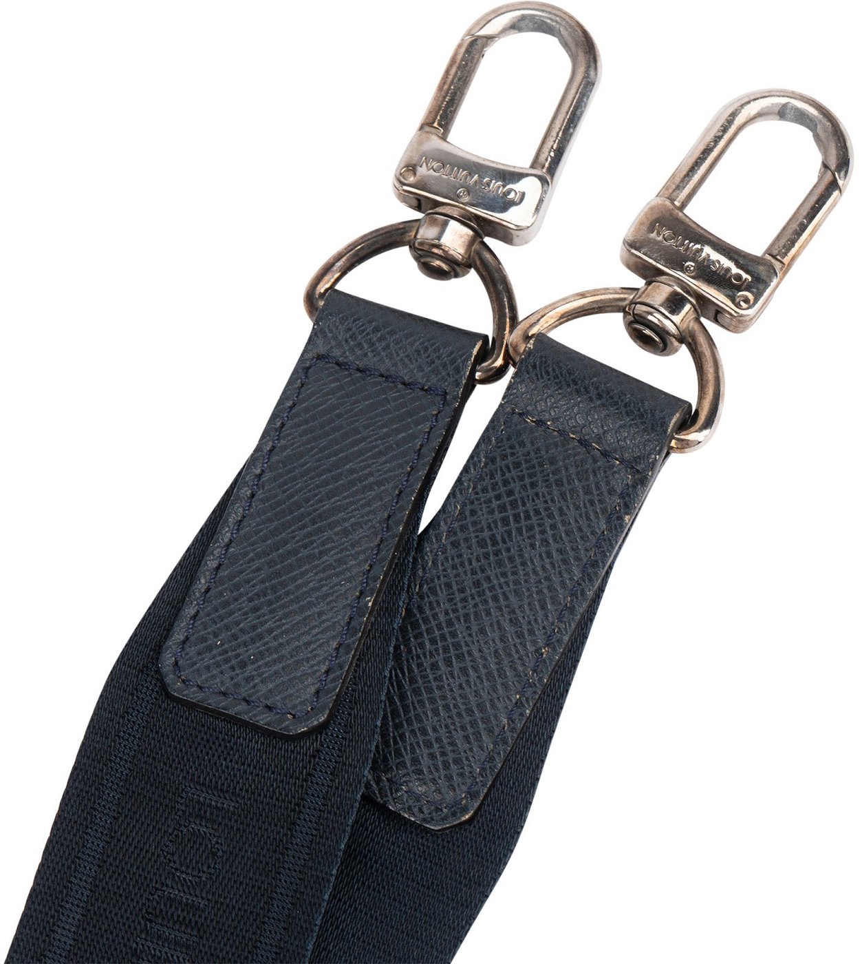 Louis Vuitton Blue Taiga Leather & Cotton Bandoulière Bag Strap