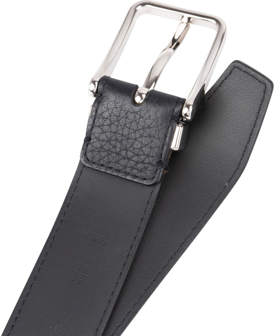Louis Vuitton Classic Black Leather Ceinture Carre Belt (90 / 36)