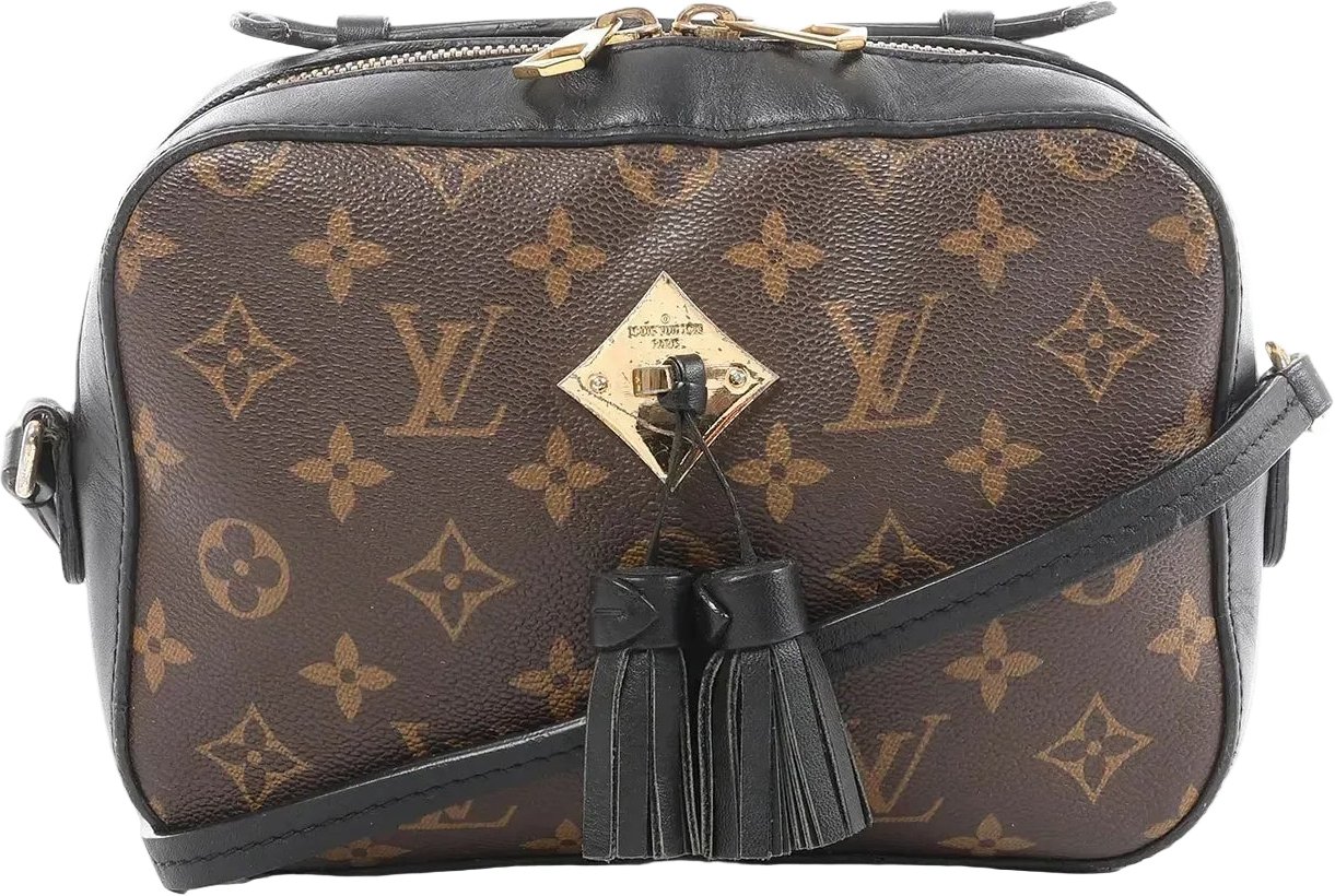 Louis Vuitton Saintonge Monogram Canvas Crossbody Bag in Brown x Black M43555