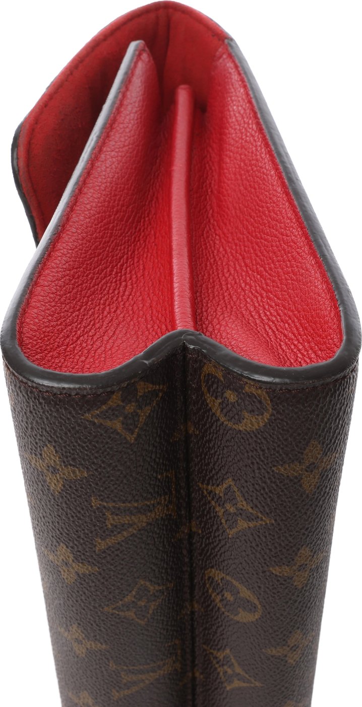 Louis Vuitton Victoire Monogram Canvas Crossbody Bag in Brown x Red M41731