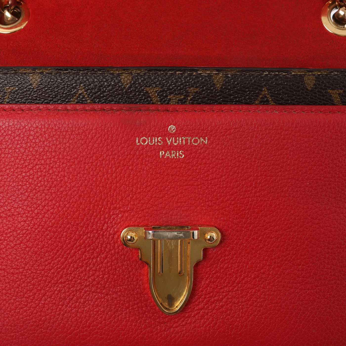 Louis Vuitton Victoire Monogram Canvas Crossbody Bag in Brown x Red M41731