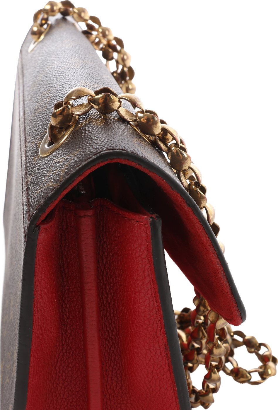 Louis Vuitton Victoire Monogram Canvas Crossbody Bag in Brown x Red M41731