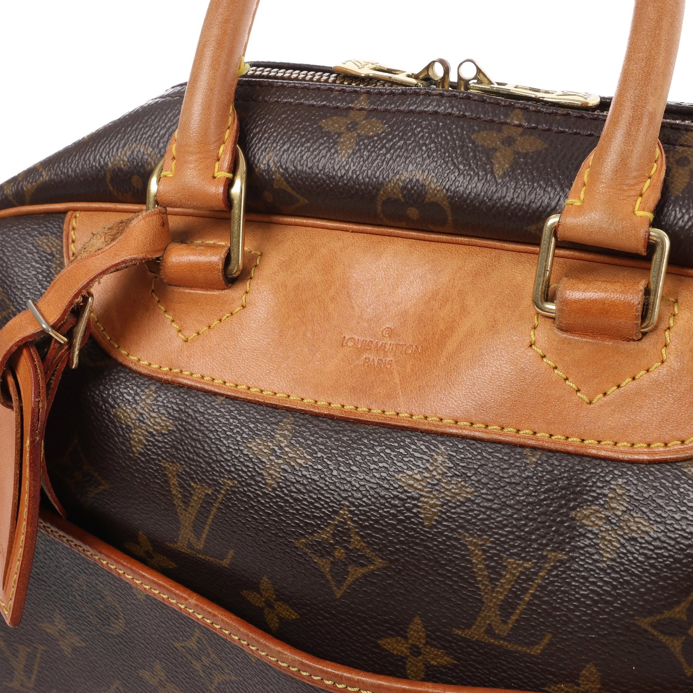 Louis Vuitton Deauville Monogram Canvas Handbag in Brown M47270