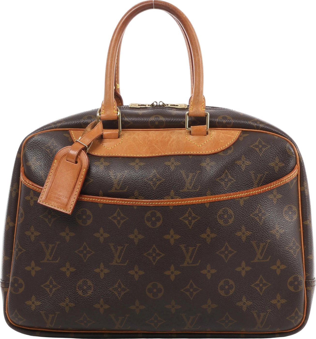 Louis Vuitton Deauville Monogram Canvas Handbag in Brown M47270
