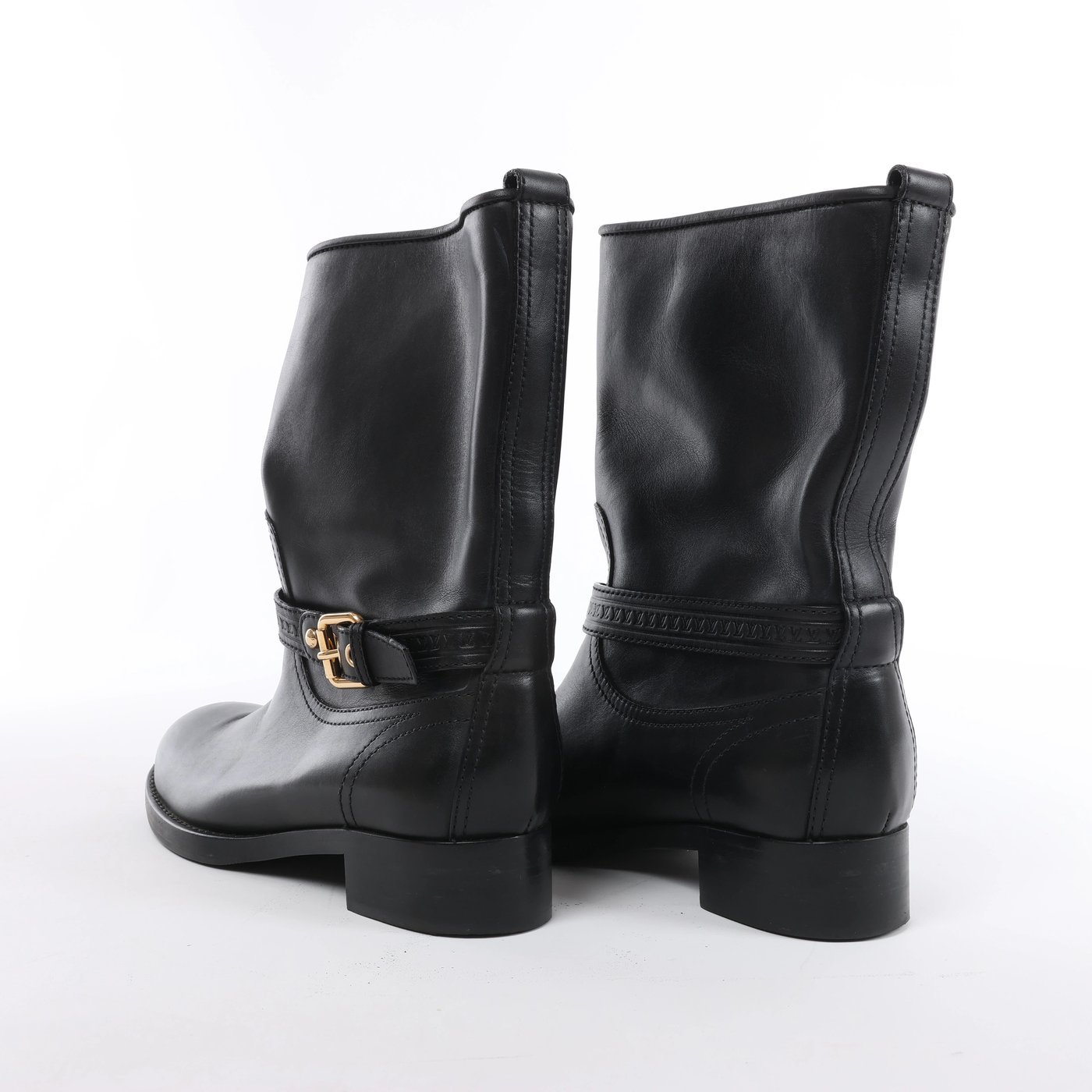 Louis Vuitton Susan 10 years Leather Ankle Boots in Black CL0160, Size EU 39.5