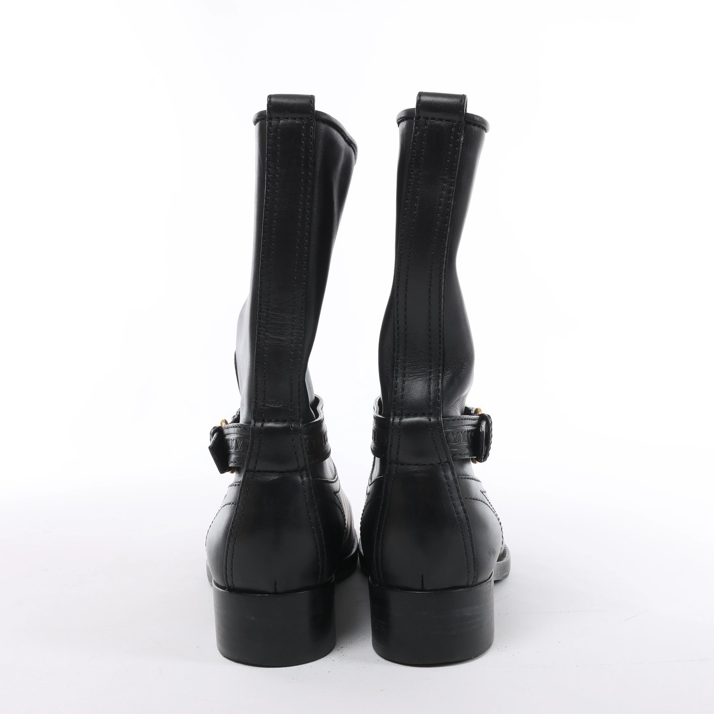 Louis Vuitton Susan 10 years Leather Ankle Boots in Black CL0160, Size EU 39.5