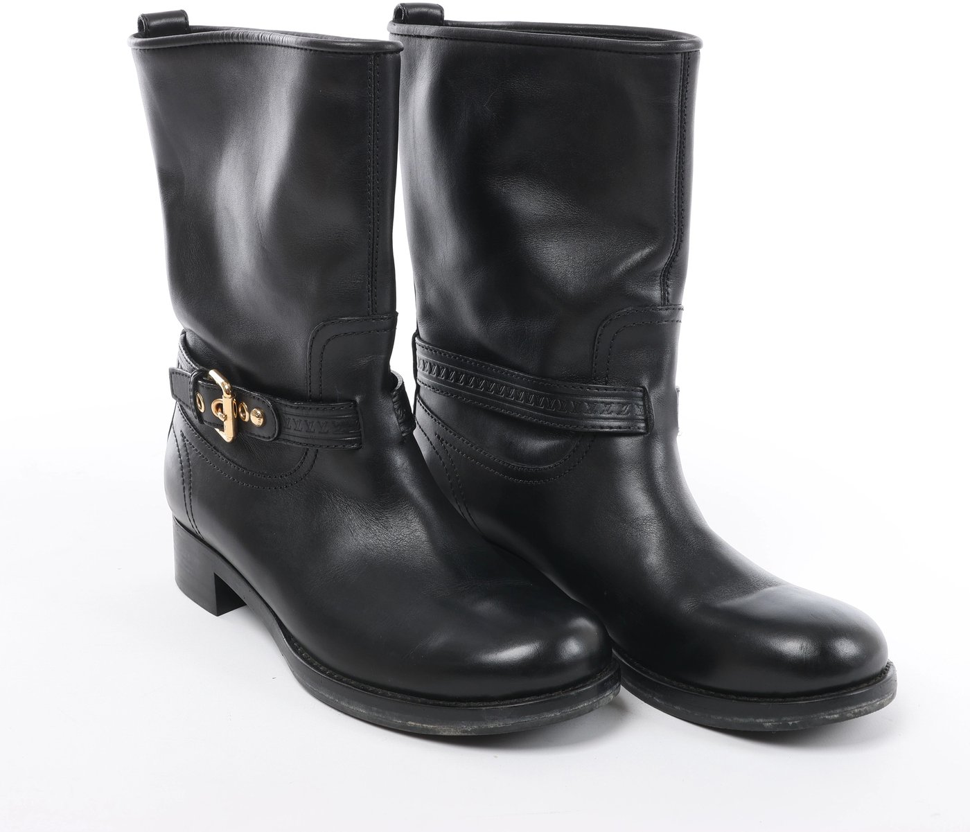 Louis Vuitton Susan 10 years Leather Ankle Boots in Black CL0160, Size EU 39.5