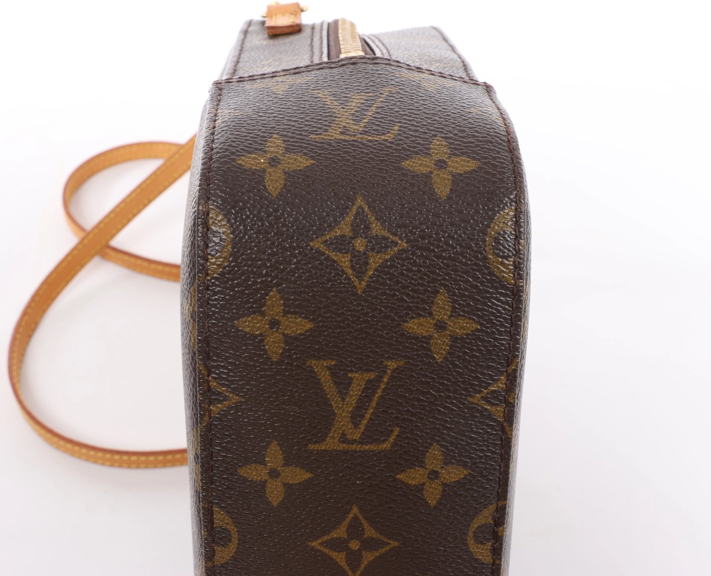 Louis Vuitton Spontini Monogram Canvas 2Way Handbag in Brown