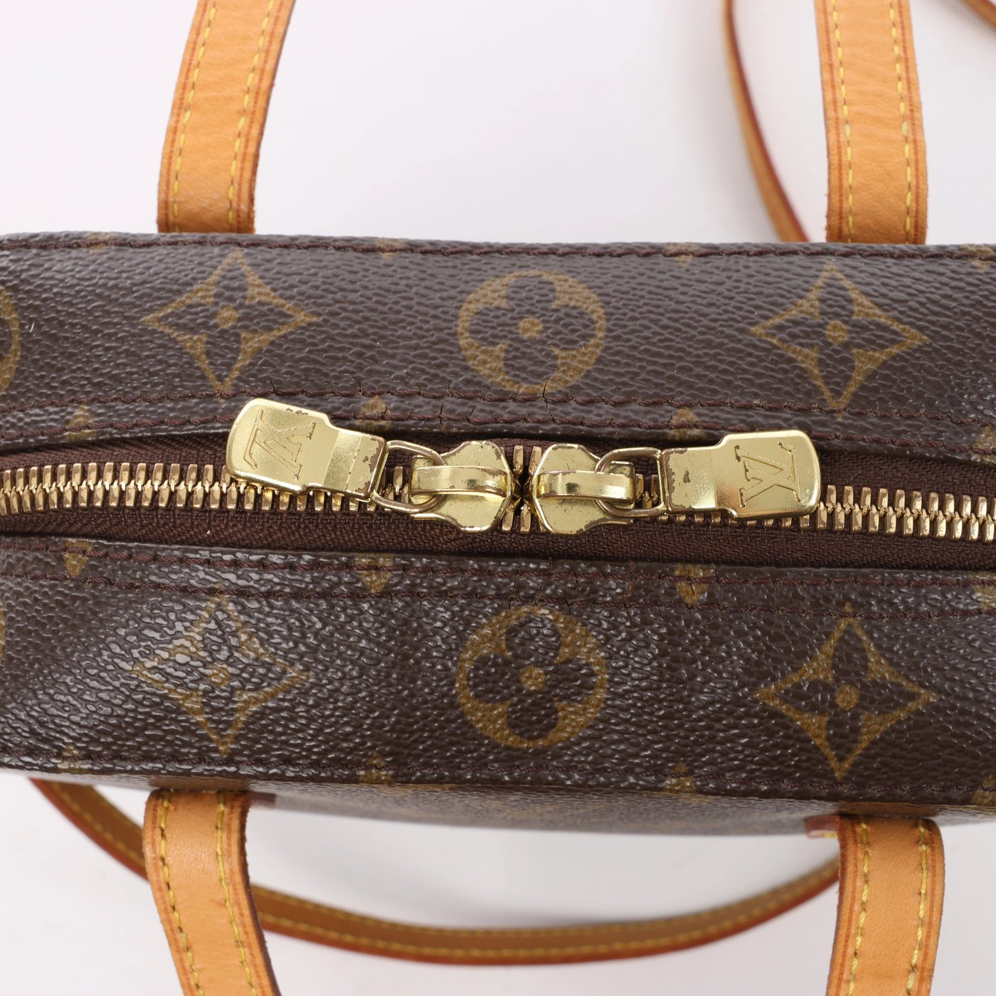 Louis Vuitton Spontini Monogram Canvas 2Way Handbag in Brown