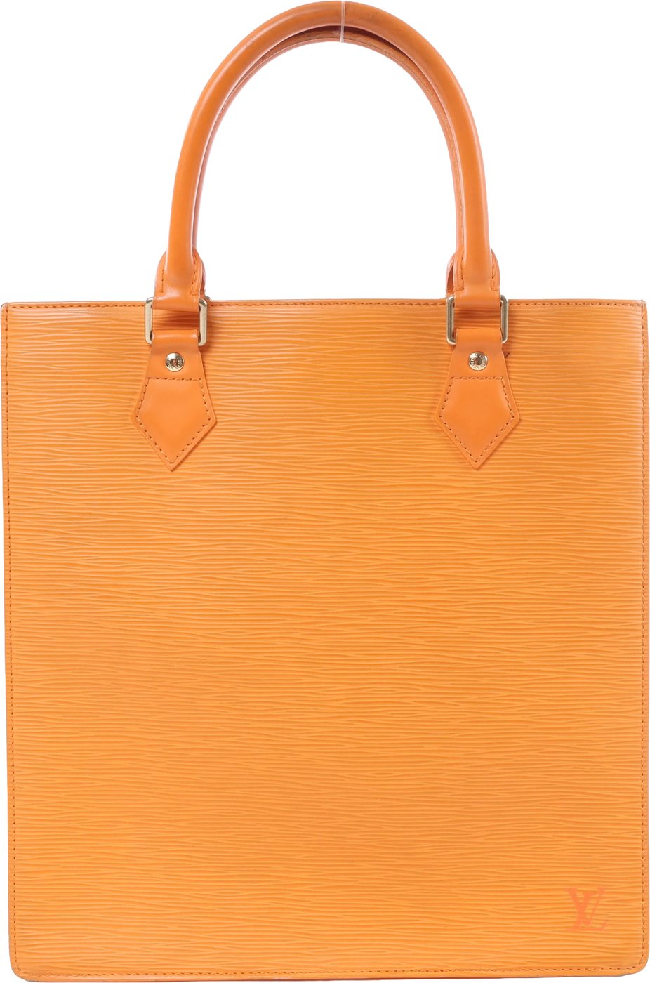 Louis Vuitton Sac Plat PM Epi Leather Handbag in Orange M5274H