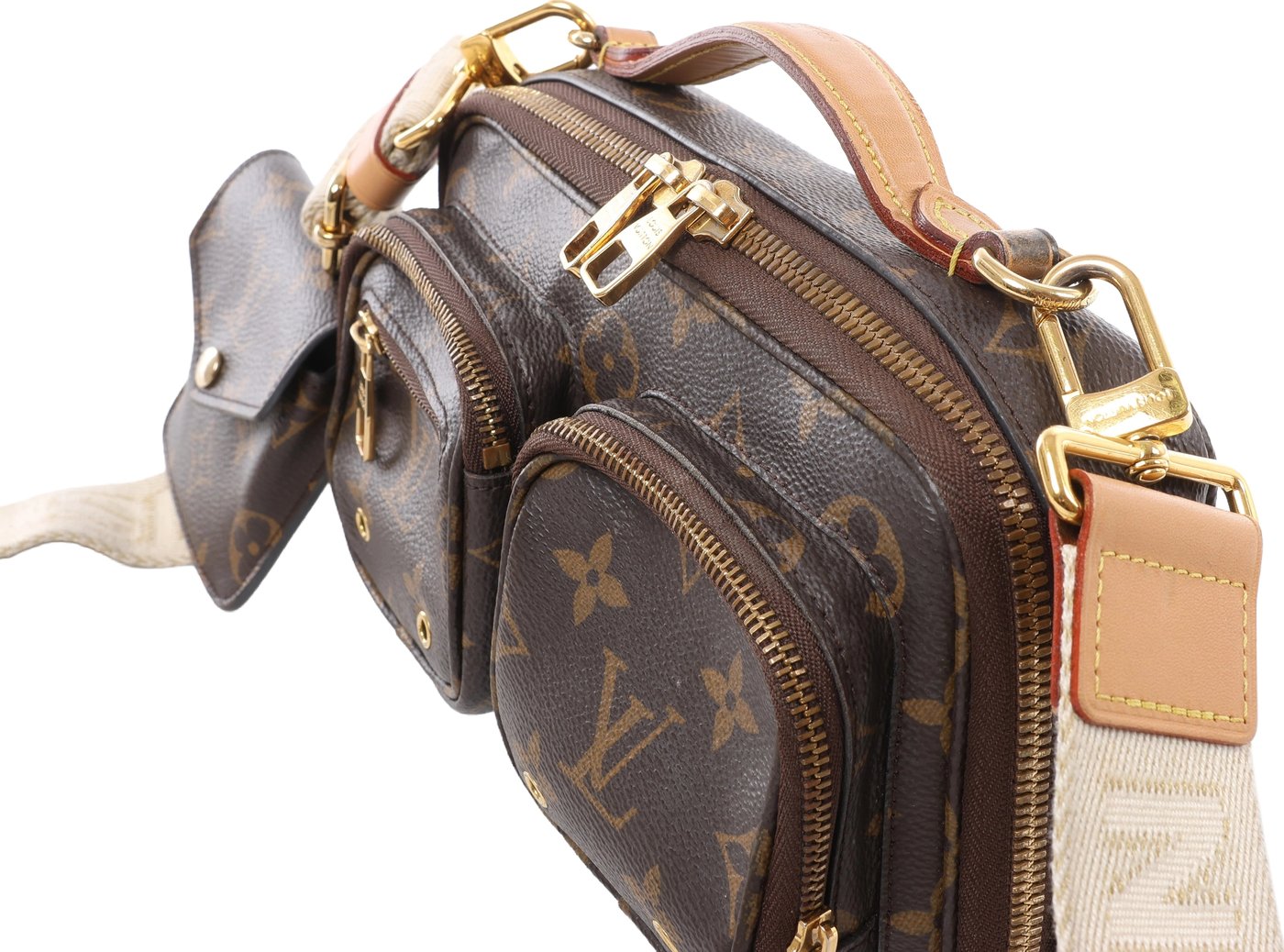 Louis Vuitton Utility Monogram Crossbody Bag in Brown M80446