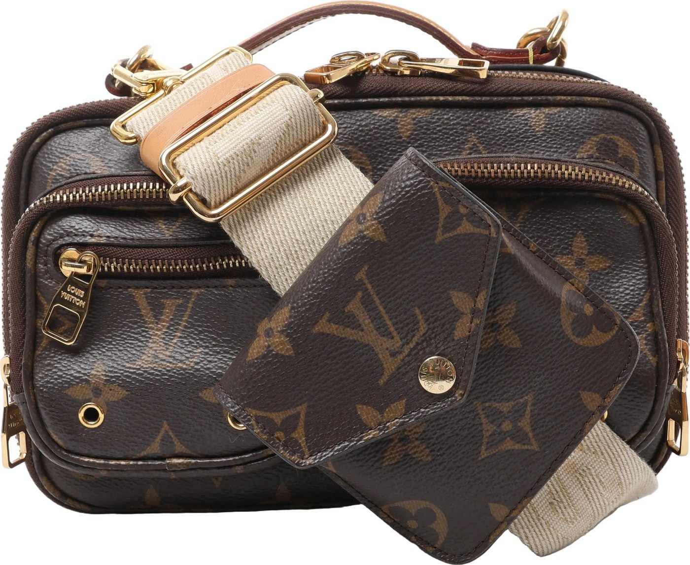 Louis Vuitton Utility Monogram Crossbody Bag in Brown M80446