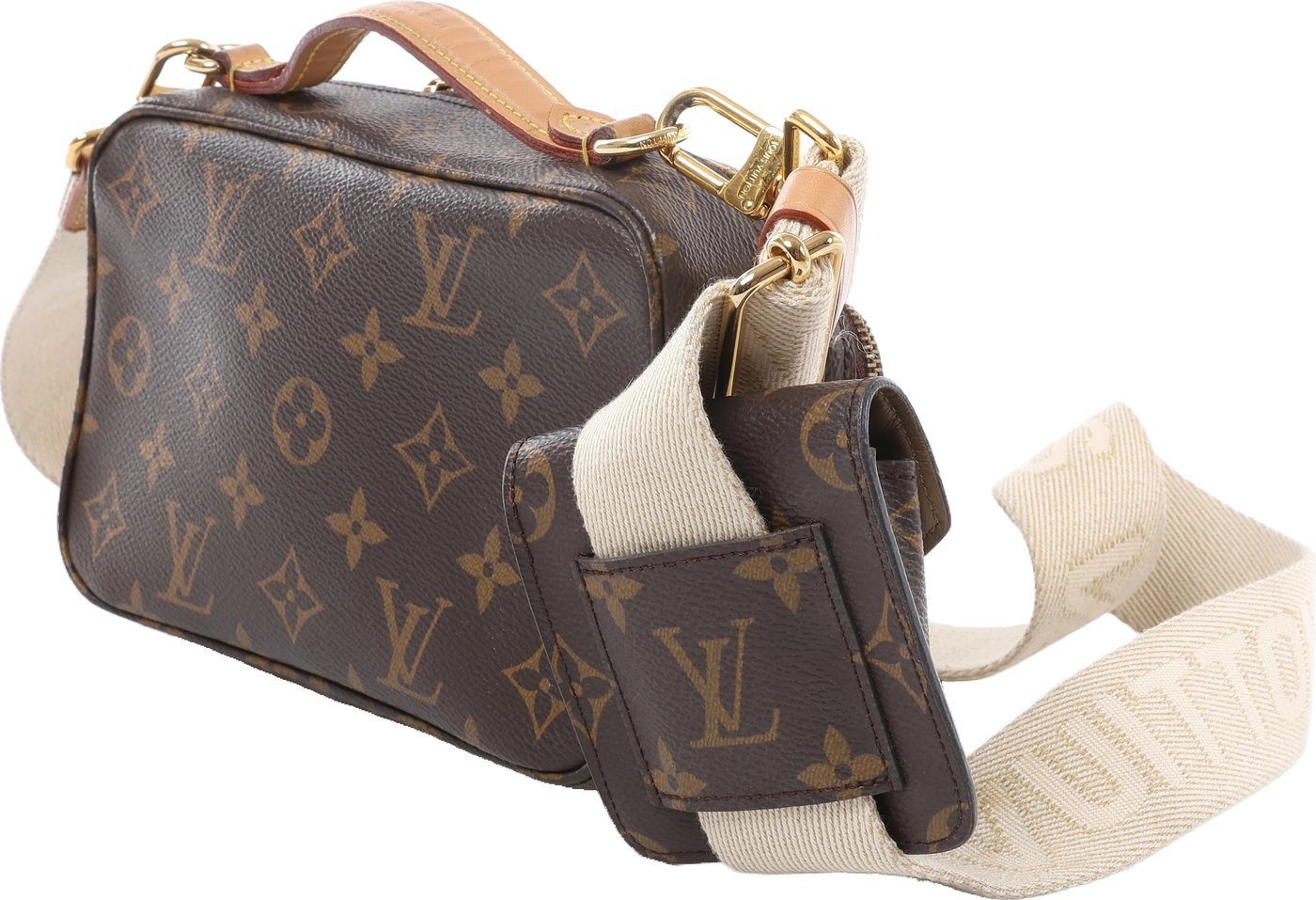 Louis Vuitton Utility Monogram Crossbody Bag in Brown M80446