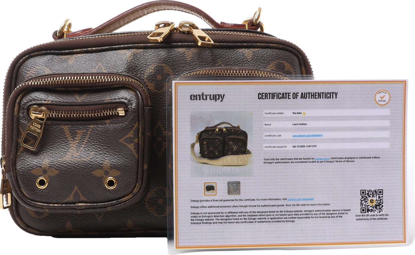 Louis Vuitton Utility Monogram Crossbody Bag in Brown M80446