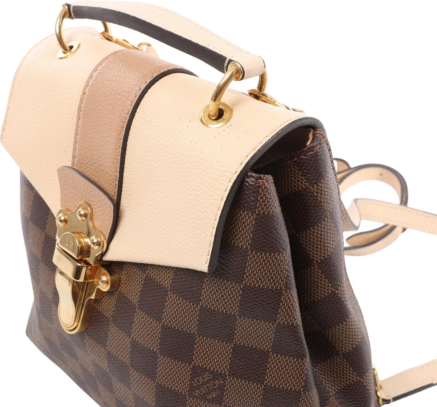Louis Vuitton Clapton Damier Ebene Backpack in Brown x Beige N42259