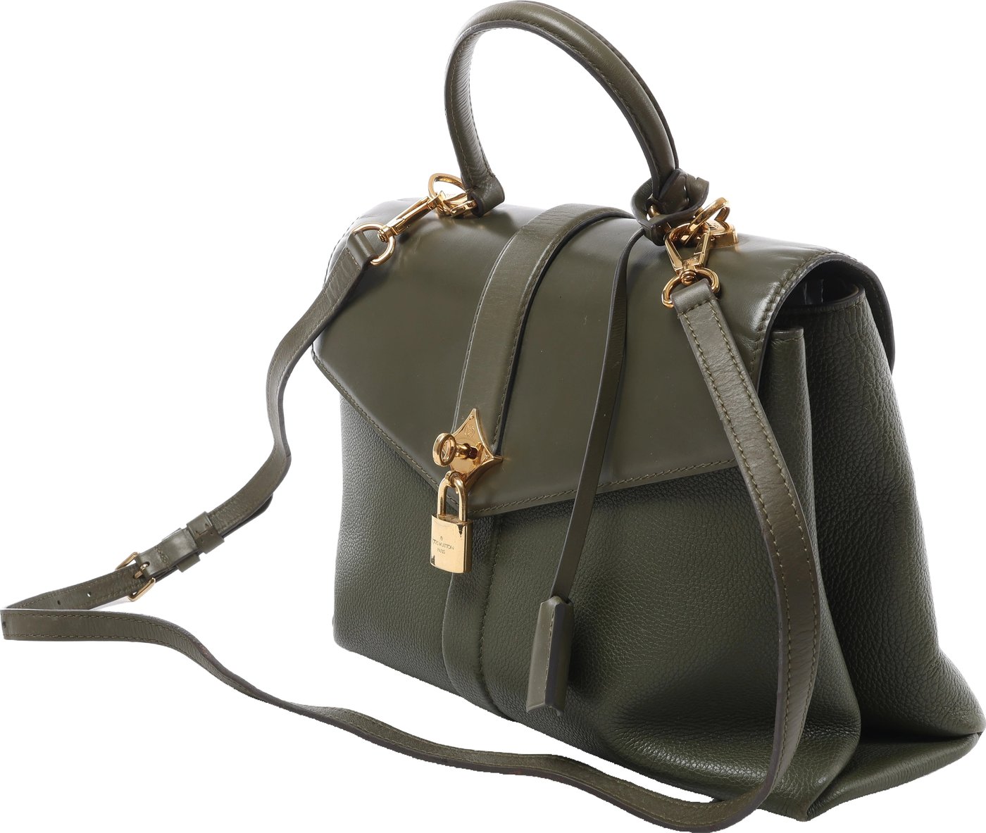 Louis Vuitton Rose des Vents MM Leather 2Way Handbag in Green M53819