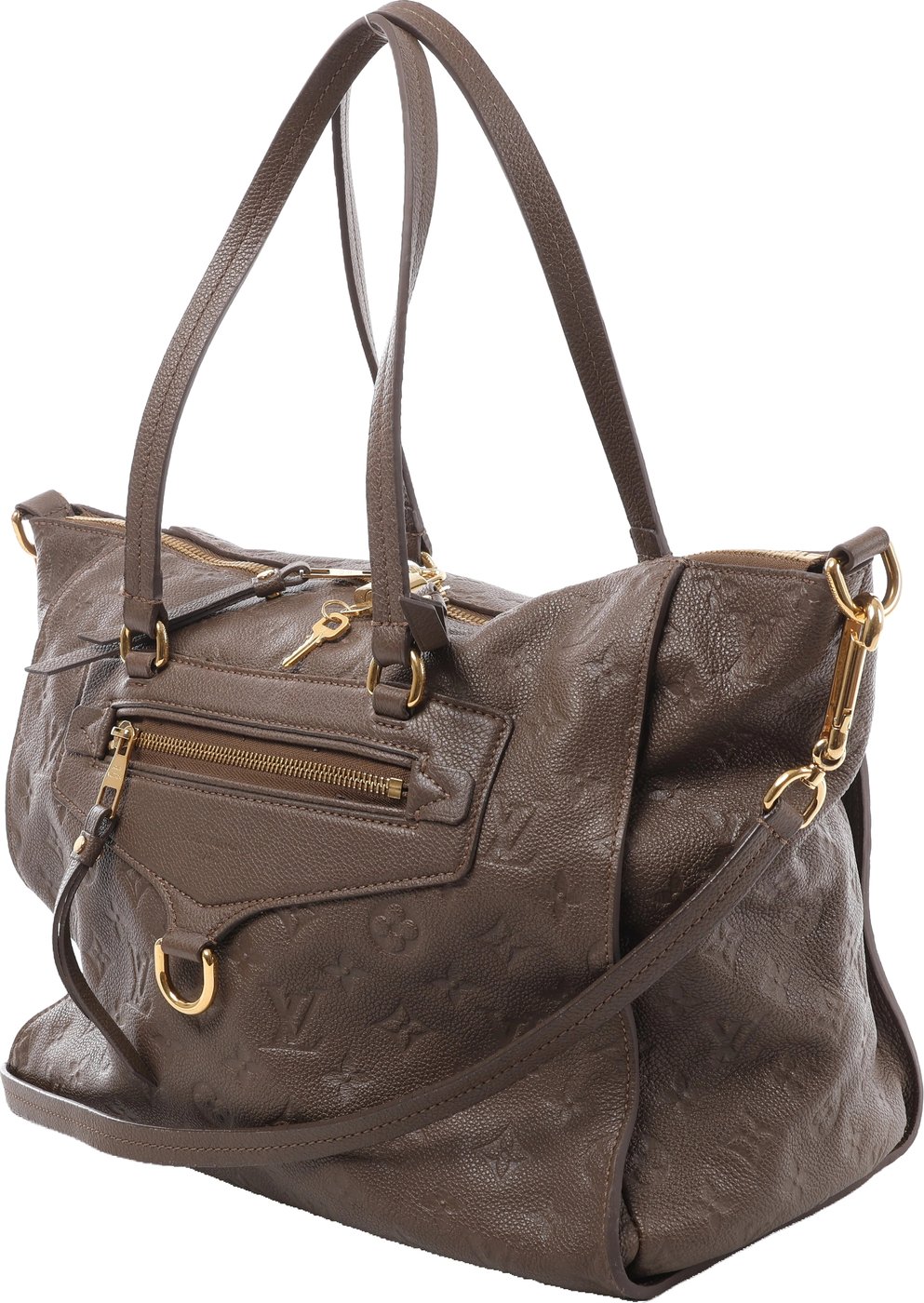 Louis Vuitton Lumineuse PM Monogram Empreinte 2Way Handbag in Brown M93409