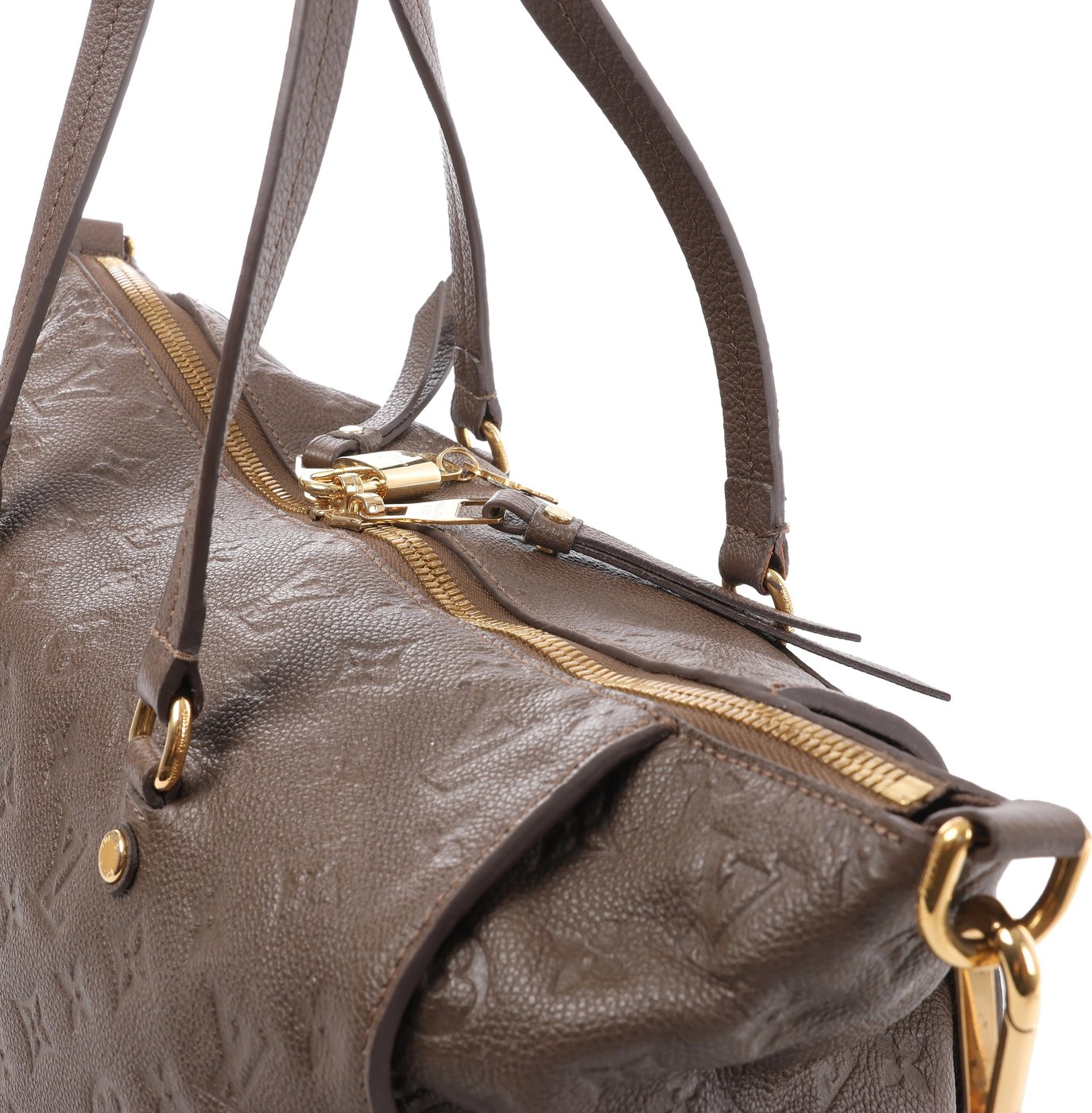 Louis Vuitton Lumineuse PM Monogram Empreinte 2Way Handbag in Brown M93409