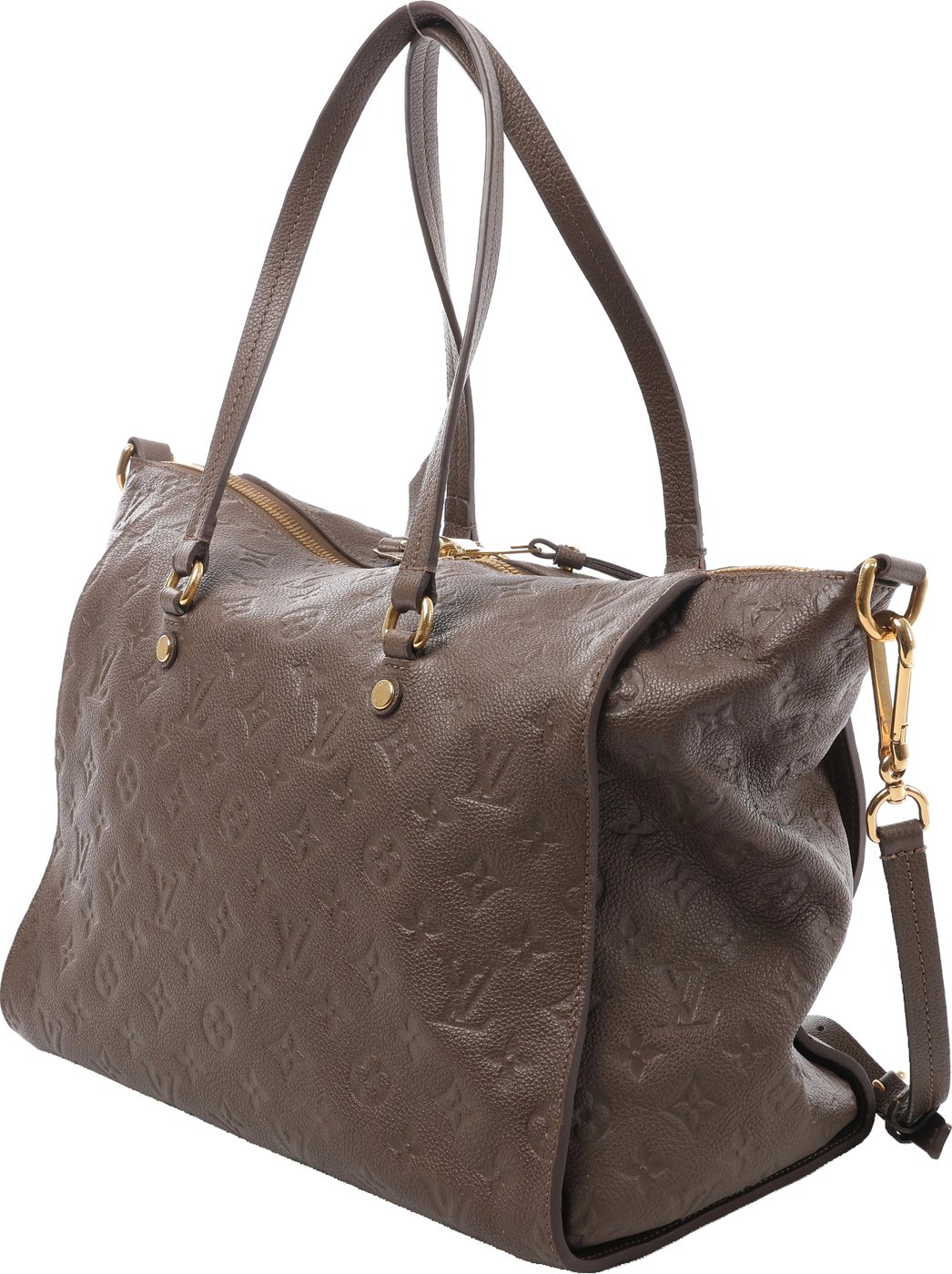 Louis Vuitton Lumineuse PM Monogram Empreinte 2Way Handbag in Brown M93409