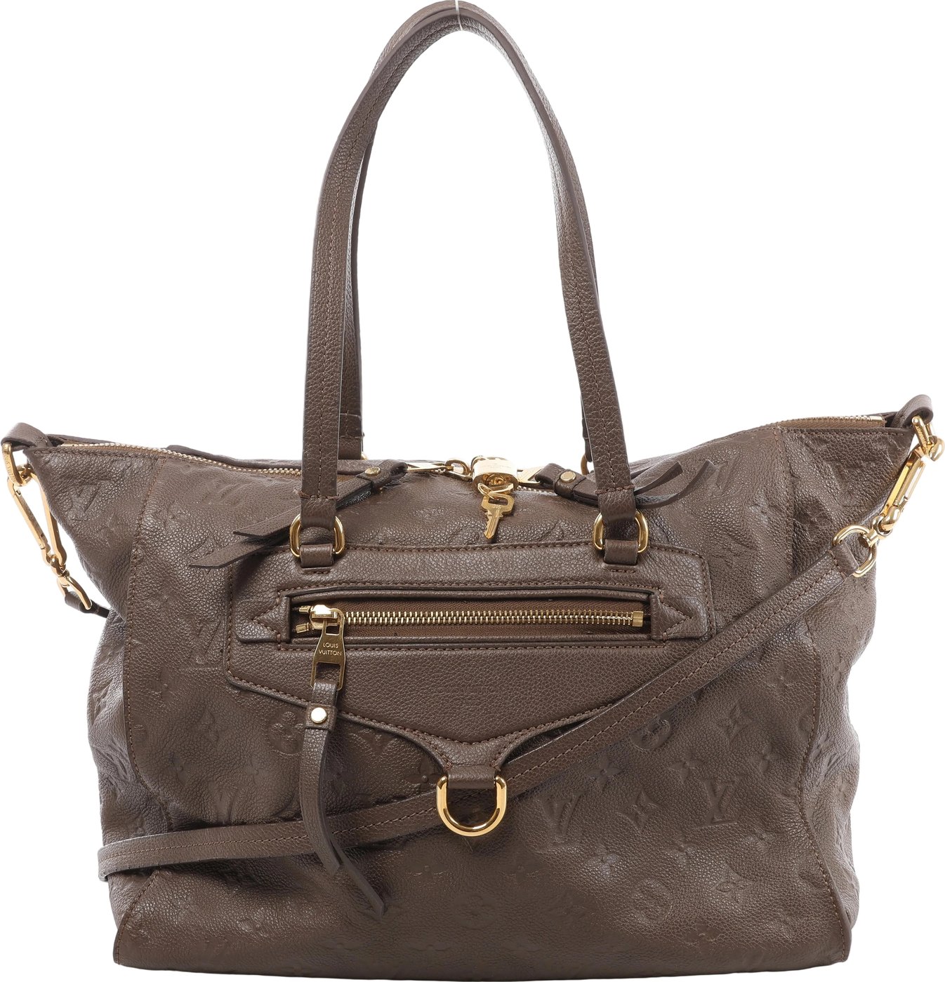 Louis Vuitton Lumineuse PM Monogram Empreinte 2Way Handbag in Brown M93409