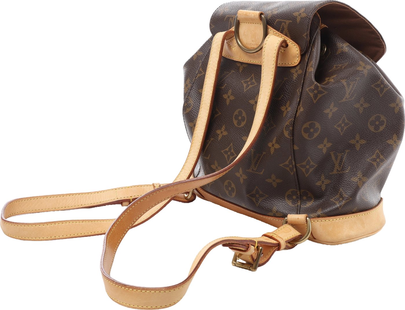 Louis Vuitton Montsouris MM Monogram Backpack in Brown M51136