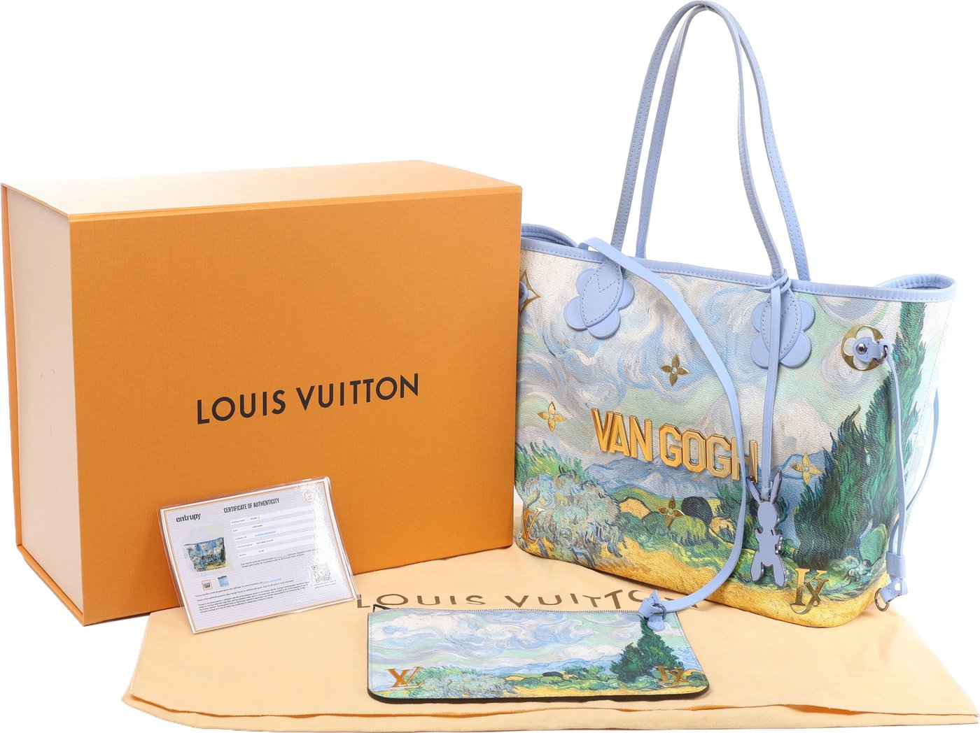 Louis Vuitton Neverfull MM Masters Collection Shoulder Bag in Blue M43331