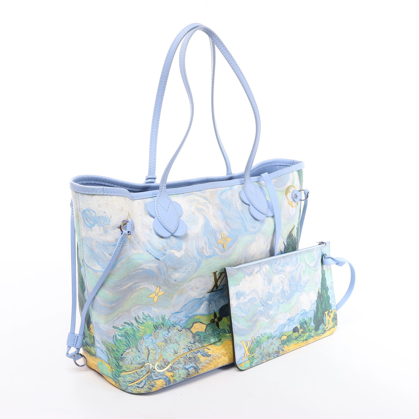 Louis Vuitton Neverfull MM Masters Collection Shoulder Bag in Blue M43331