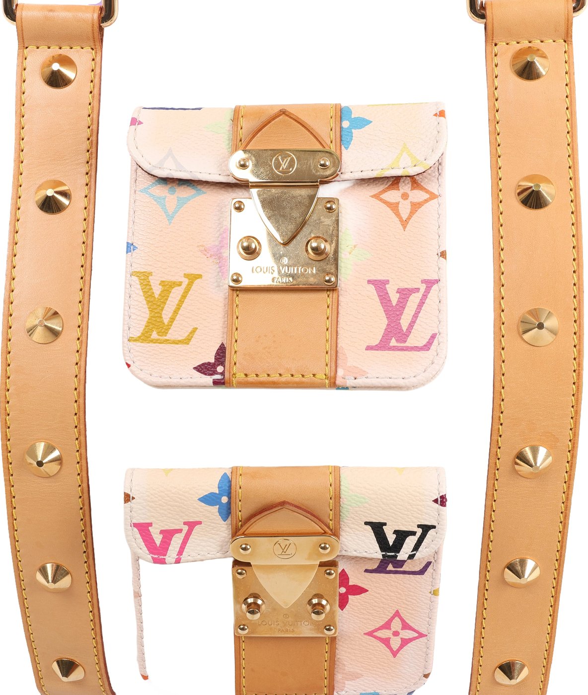 Louis Vuitton Keepall 45 Multicolor Travel Bag in White M92641