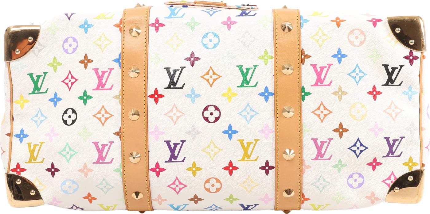 Louis Vuitton Keepall 45 Multicolor Travel Bag in White M92641