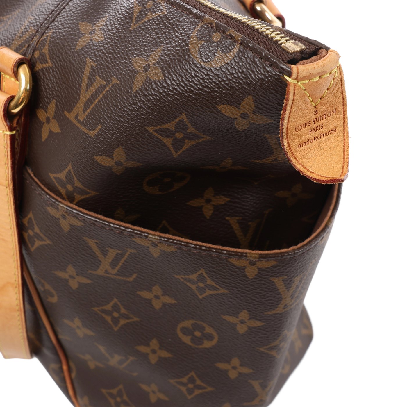 Louis Vuitton Totally MM Monogram Shoulder Bag in Brown M41015