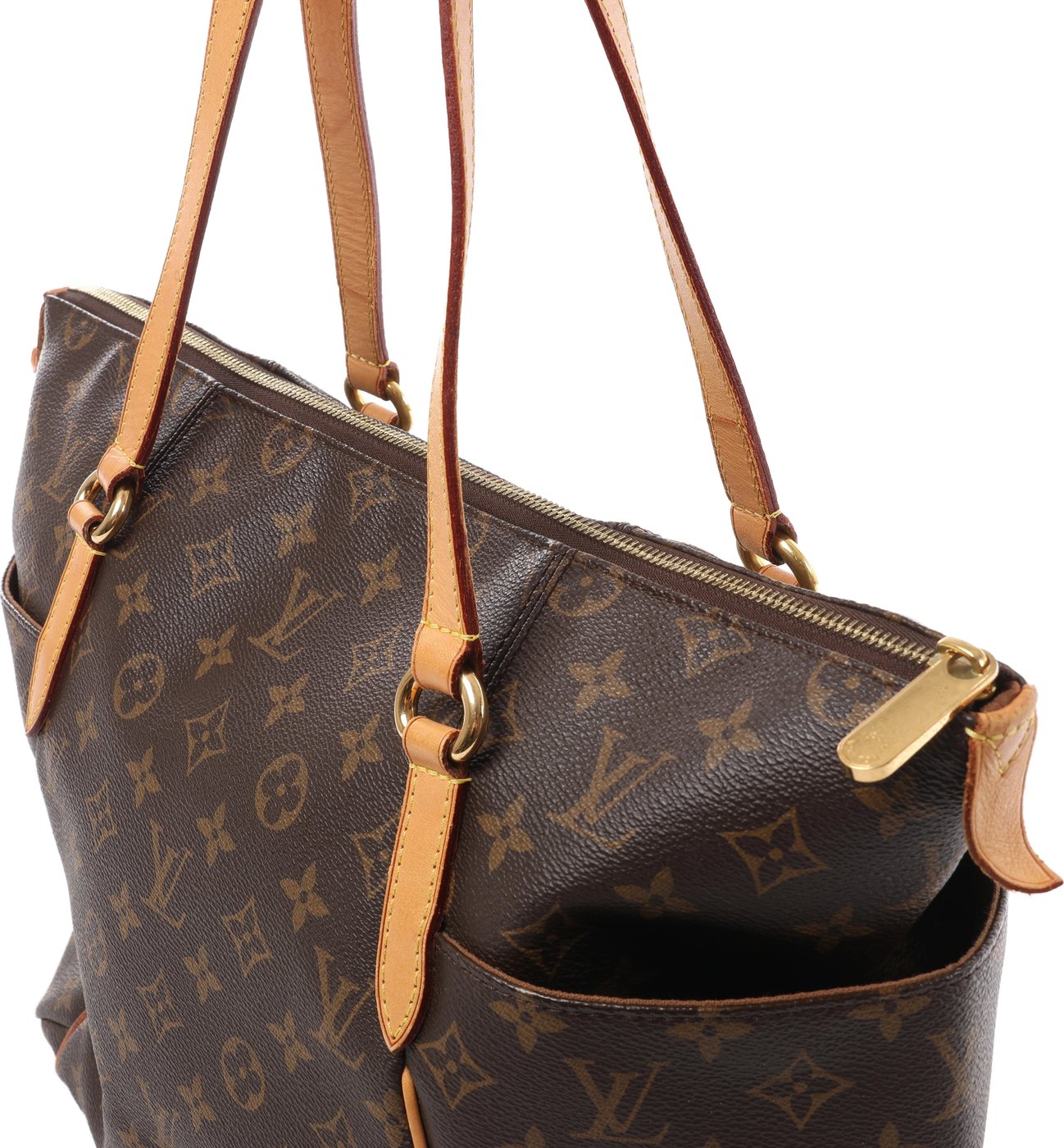 Louis Vuitton Totally MM Monogram Shoulder Bag in Brown M41015