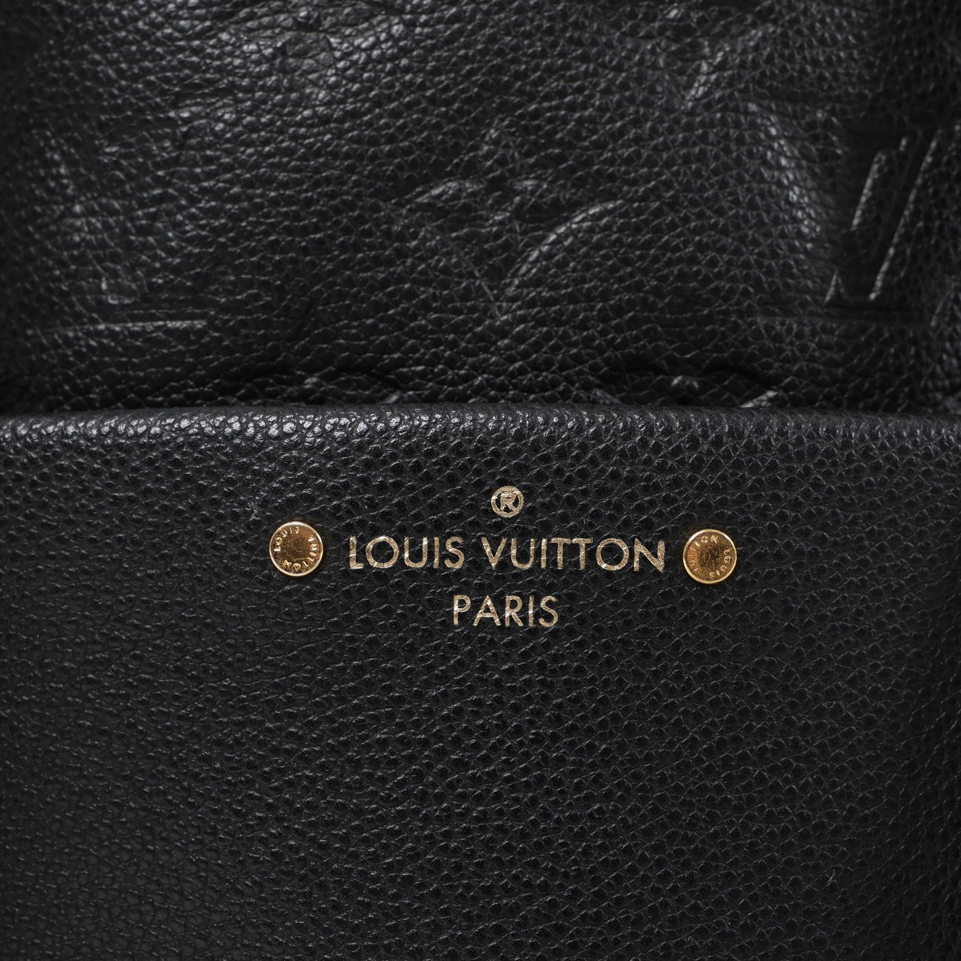 Louis Vuitton Sorbonne Monogram Empreinte Backpack in Black M44016