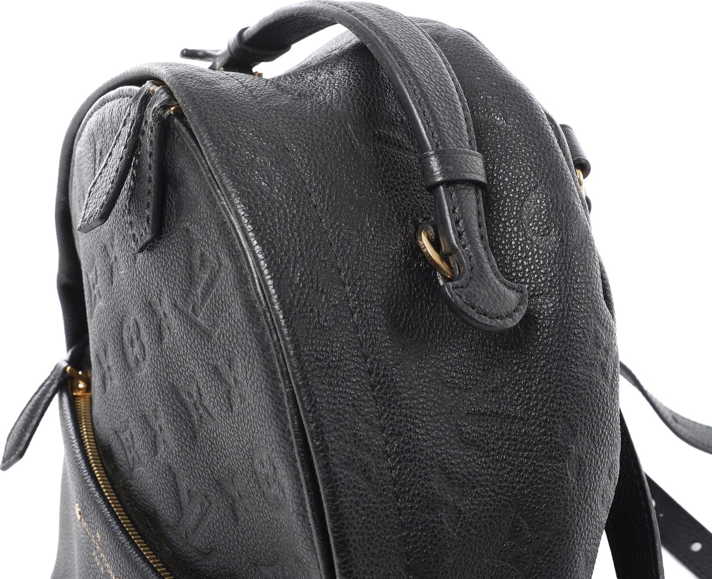 Louis Vuitton Sorbonne Monogram Empreinte Backpack in Black M44016