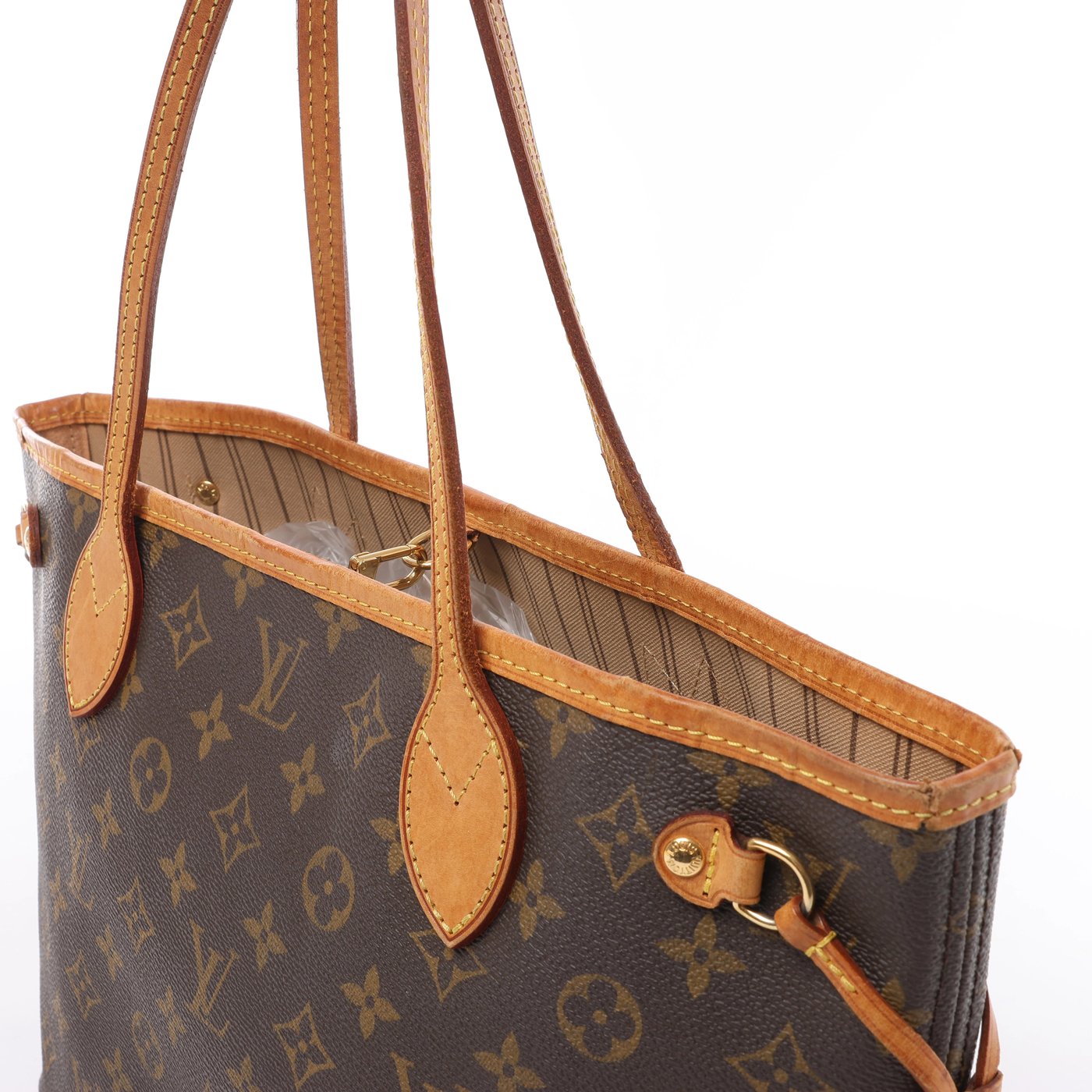 Louis Vuitton Neverfull PM Monogram Canvas Shoulder Bag in Brown M40155