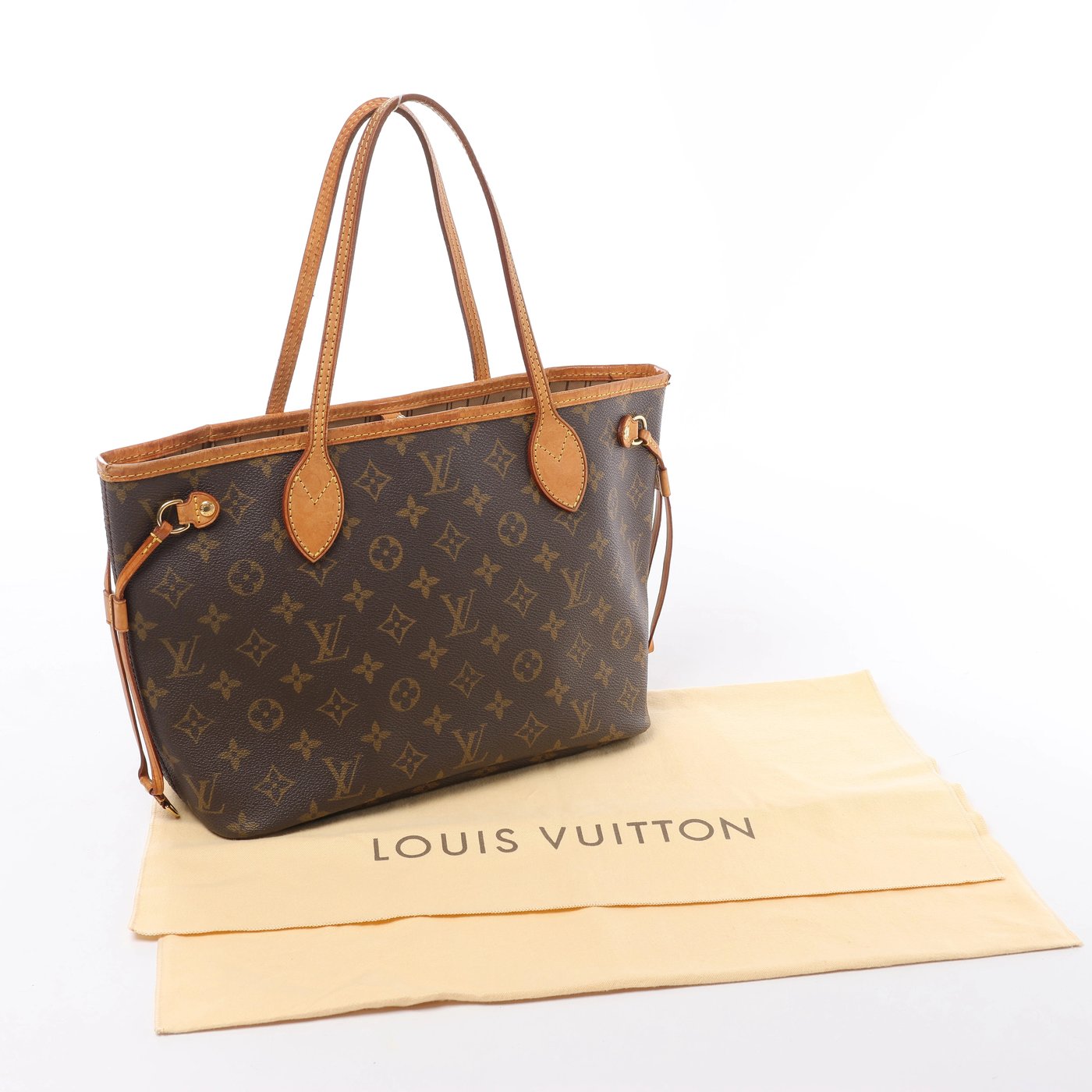 Louis Vuitton Neverfull PM Monogram Canvas Shoulder Bag in Brown M40155