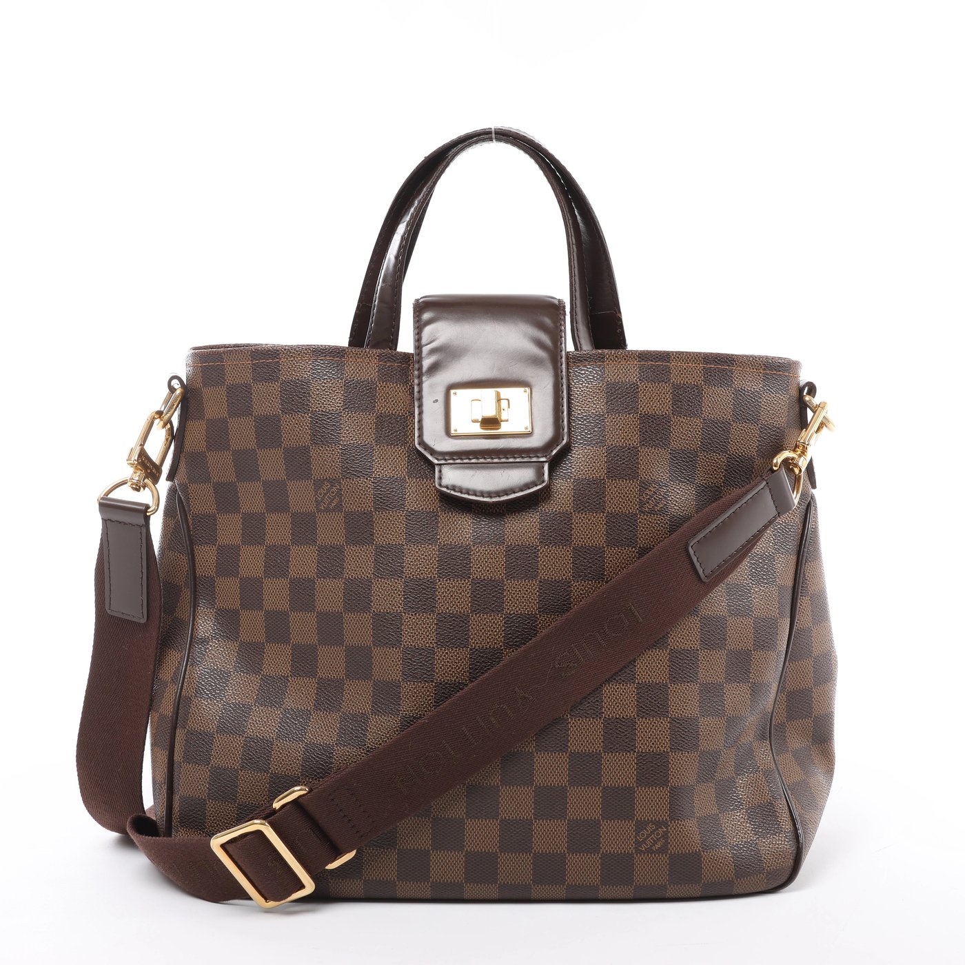 Louis Vuitton Cabas Rosebery Damier Ebene 2Way Handbag in Brown N41177